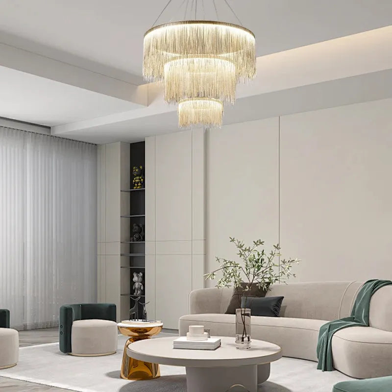 Rose Gold Metal Finish for Living Room